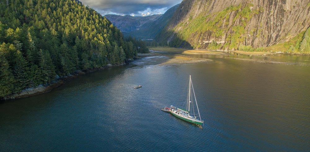 The Achiever rests in the Great Bear Rainforest.